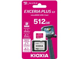 KIOXIA MicroSd 512GB EXCERIA PLUS G3 210MB/s 210MB/s U3 V30 A2 4K Memori Card